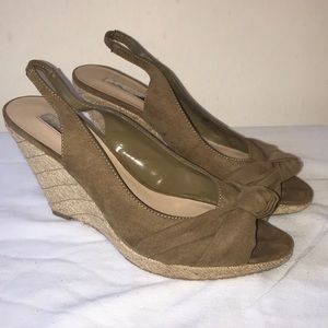 H by Halston Sling Back Wedges - size 8.5
